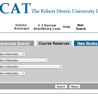 ロバート・モリス大学図書館、教科書検索システム