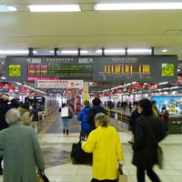 3月16日の地下化により、まもなく営業を終了する現在の東急東横線渋谷駅。