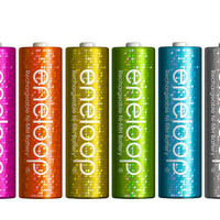 ラメ入り8色セットの充電池「エネループ」……発売5周年記念