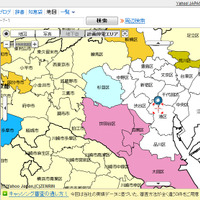 東京電力の計画停電マップ