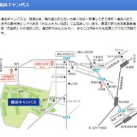 神奈川大学 横浜キャンパス　地図