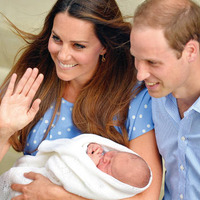 ジョージ・アレクサンダー・ルイ＆英キャサリン妃＆ウィリアム王子 -(C) Getty Images