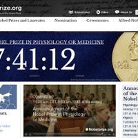 ノーベル賞のWebサイト、カウントダウンを開始