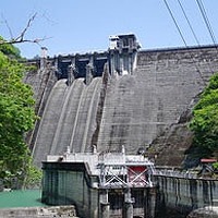 【Cコース】井川水力発電所・井川ダムの全景