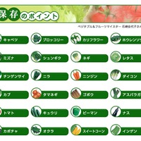 タキイ種苗Webサイト、調野菜の保存のポイント