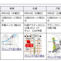 京大特色入試説明会会場と日程