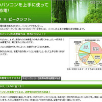 節電サイト、日本HP トップページ