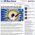 世界規模でメンタルヘルスに対する取り組みを…国連事務総長 画像
