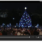 ホワイトハウスのXmasツリー点灯式、動画公開 画像