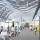 開放的なM型アーチ…銀座線渋谷の新駅舎、2020年1月移設 画像