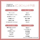 平成レトロ、ホカンス等「2022年JC・JKトレンド予測」4部門発表