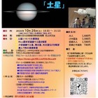 京都大学、花山天体観望会「土星」10/26…ミニ講演も 画像