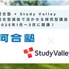 【大学受験】河合塾とStudy Valley、探究学習オンライン講座を開講 画像