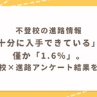 不登校小学生の進路選択、情報不足が浮き彫りに 画像