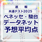 【共通テスト2025】予想平均点（1/19速報）文系6教科611点・理系6教科632点…データネット 画像