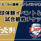 【夏休み2026】野球体験とライオンズ戦観戦を無料で、年長～小6対象
