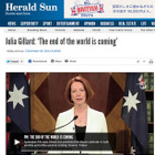 マヤ暦に関し、オーストラリア首相が「世界滅亡の日が近づいています」とメッセージ 画像