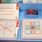 【おもちゃ見本市 2013】カラフル輪ゴムで学ぶ形の感覚、くもんの知育玩具 画像