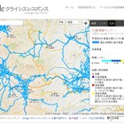 Google、甲信地方の豪雪エリアの道路の通行状況を提供 画像