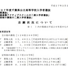 【高校受験2015】千葉県公立後期選抜の出願状況（変更前）、県立千葉は1.97倍 画像
