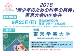 工作・実験など約100種「青少年のための科学の祭典」東京学芸大学9/23 画像