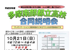 【高校受験2019】八王子東など都立42校が参加、多摩南部合同説明会10/21 画像